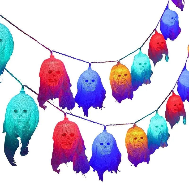 Halloween coloured LED lights with plastic shell for indoor wall decoration with battery box