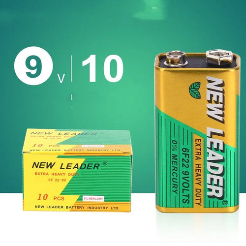 A single Xinlida brand 9V alkaline battery, 6F22 style, for wireless microphones and walkie-talkies.