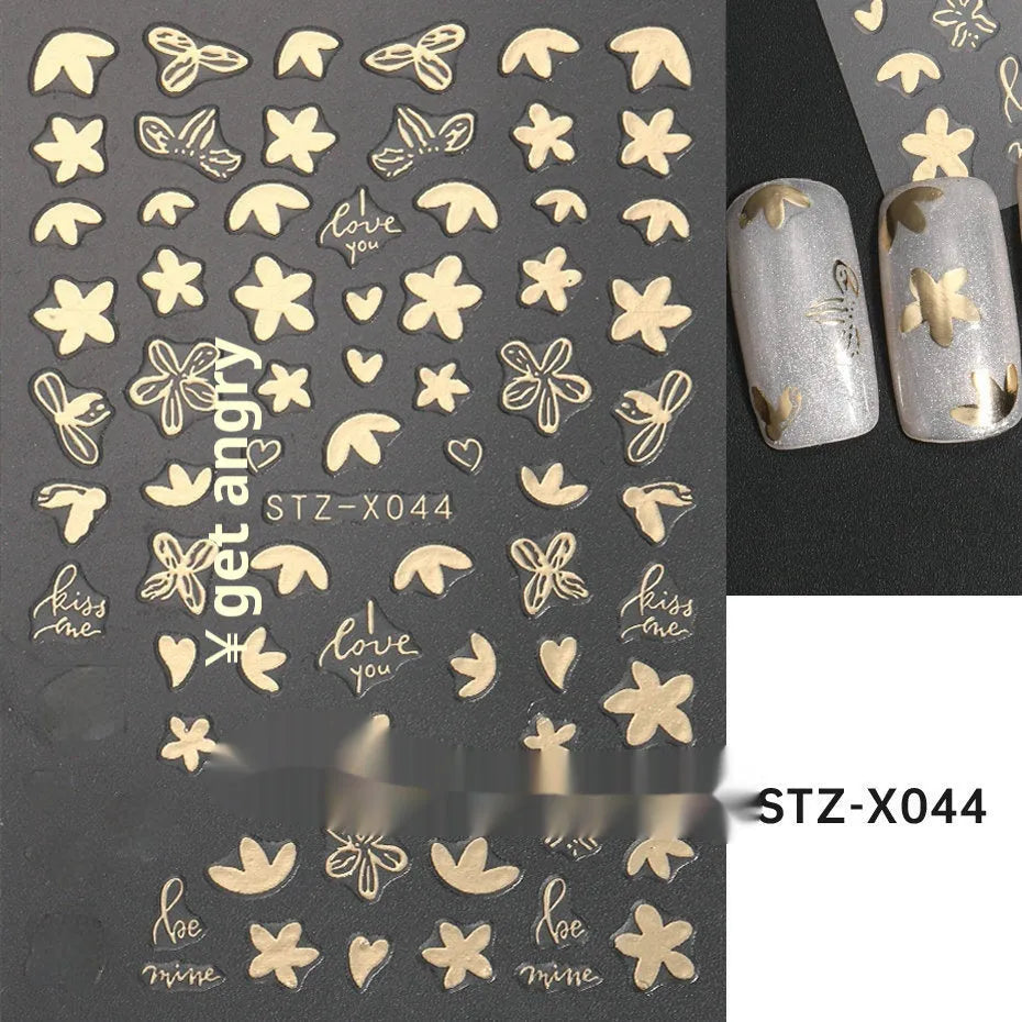 Black and silver stripe nail art stickers for French manicure designs in plastic material