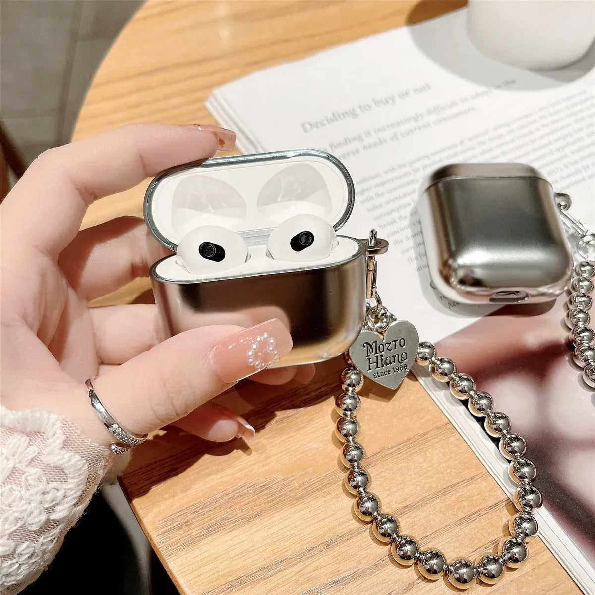 Matte plating TPU protective case for Apple AirPods 4, AirPods 3 and AirPods Pro models