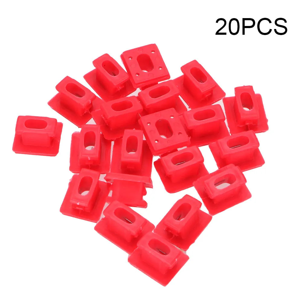 Pack of 10 black plastic snap-fit clips for BMW door panel walnut trim on 3, 7, X3, E46 models