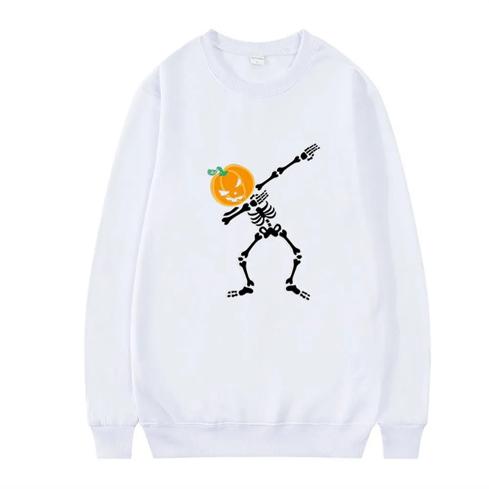 Women's printed cotton crew neck top with long sleeves in multiple colours