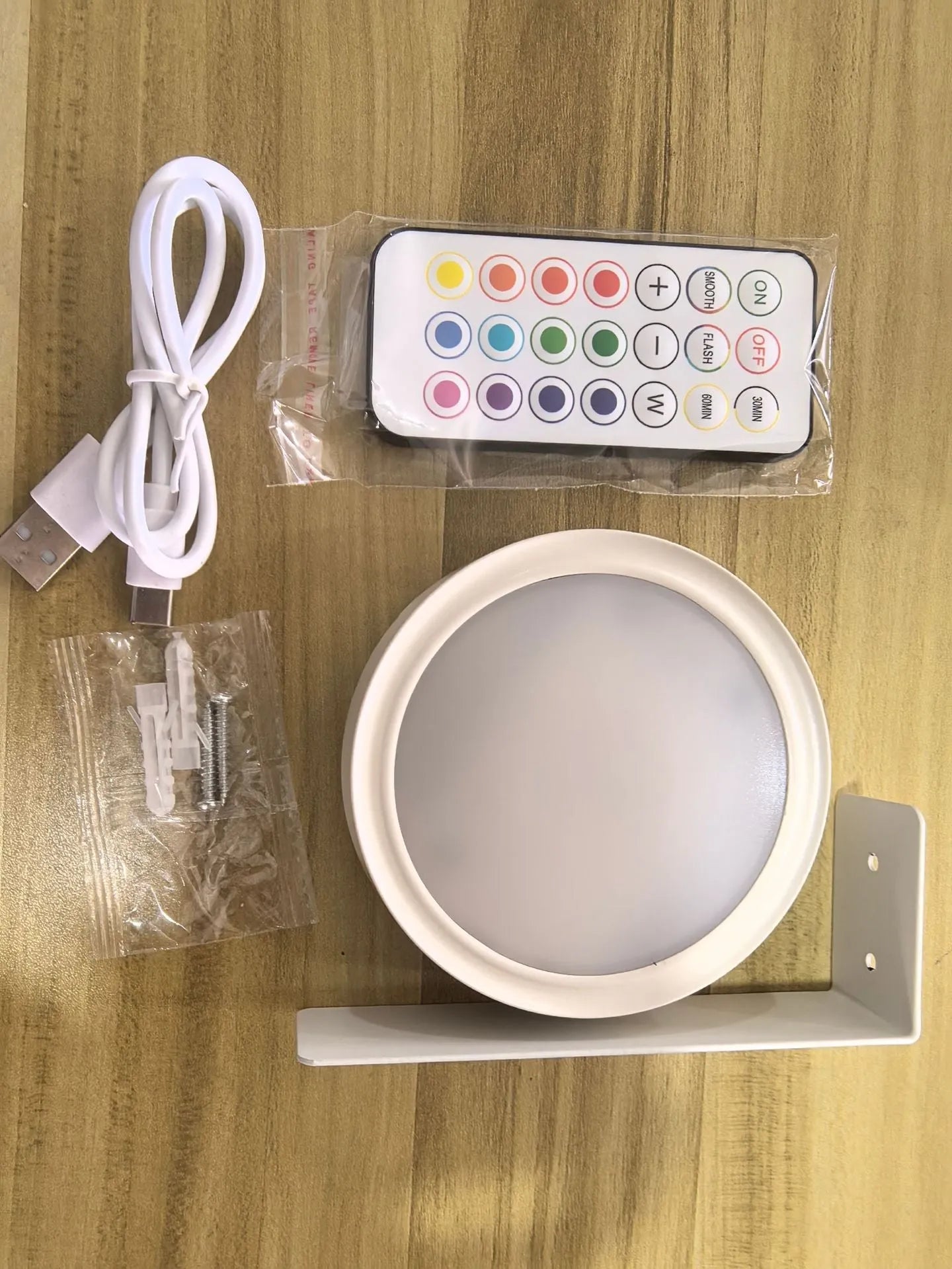 Black wireless magnetic LED painting lamp with remote control for 13-colour RGB lighting