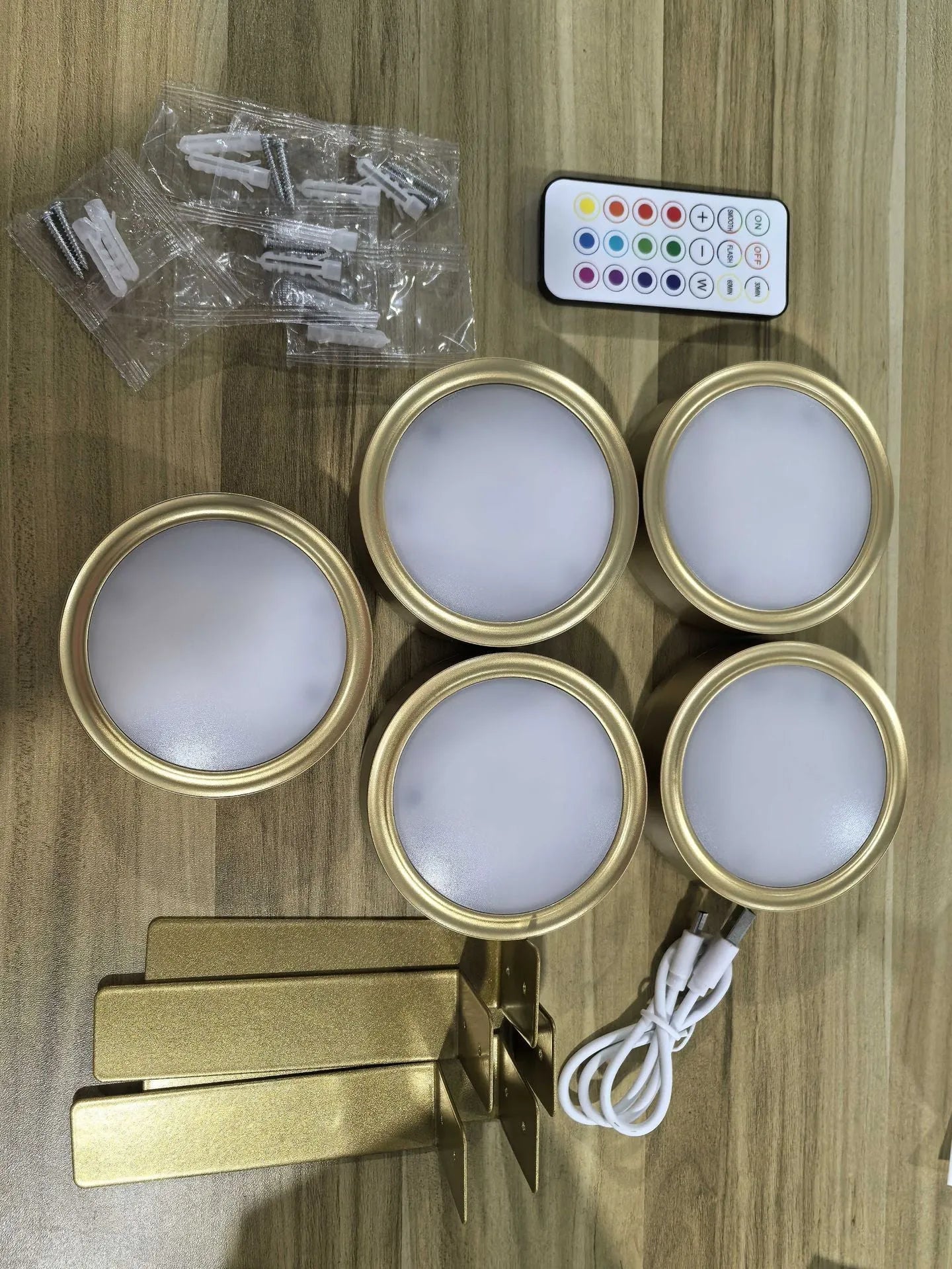 Black wireless magnetic LED painting lamp with remote control for 13-colour RGB lighting