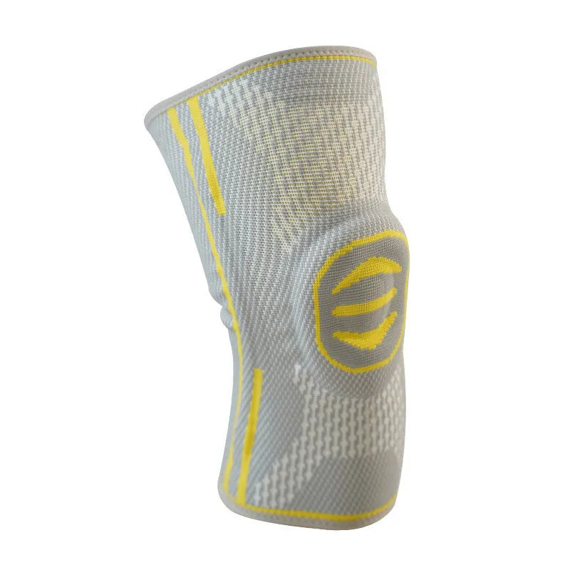 Cotton sports knee cover for mountaineering in green blue yellow for men and women sizes M L XL