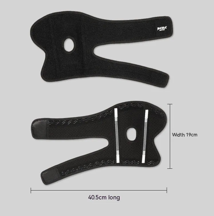 Black adjustable sports elbow guard for basketball, training, and outdoor activities