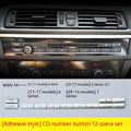 Silver automotive air conditioning button replacement set with multiple fitting options