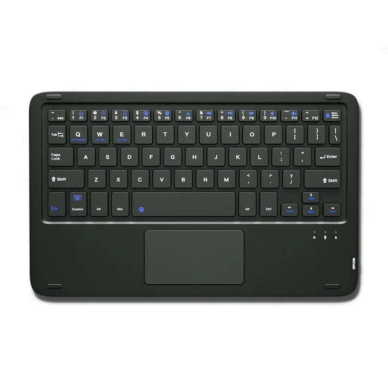 Mute wireless mouse and touch keyboard set in pink green black and white with USB Bluetooth dual-mode for tablets