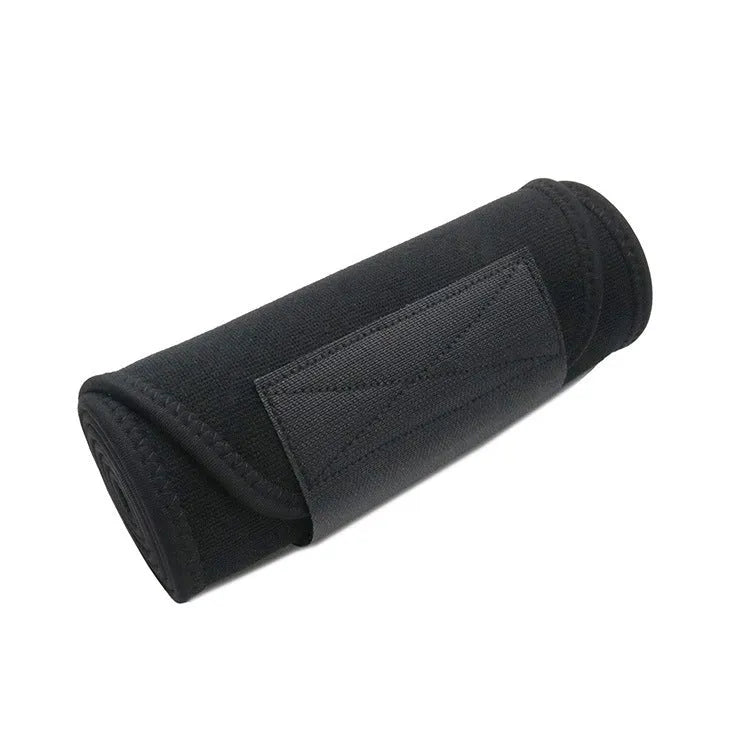 Neoprene lumbar support belt for adult fitness and running activities in black, blue, or pink
