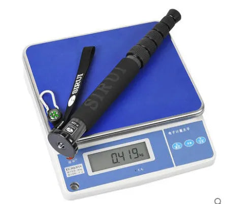 Black carbon fibre SLR camera monopod fully extended to 1540mm height
