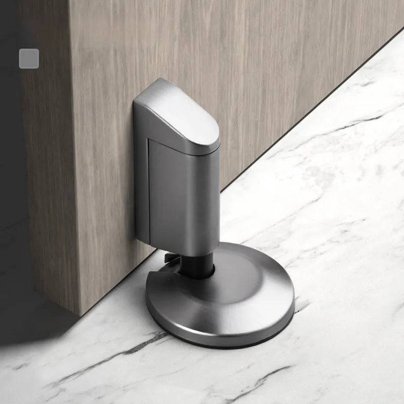 Zinc alloy invisible door stopper in six colour options for modern interiors