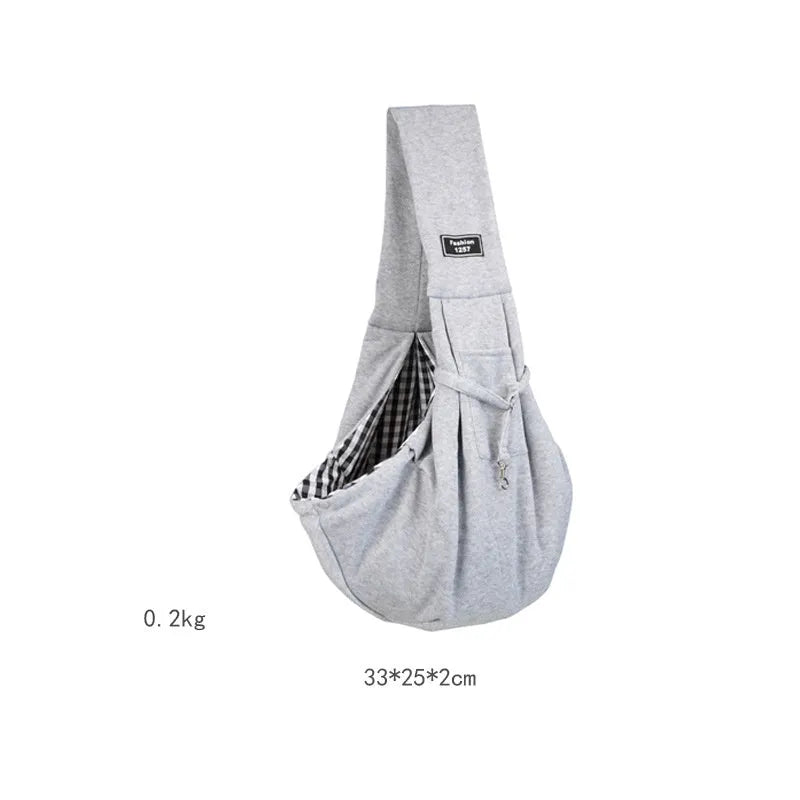 Cat-themed messenger bag folded and unfolded showing multiple compartments and adjustable shoulder strap