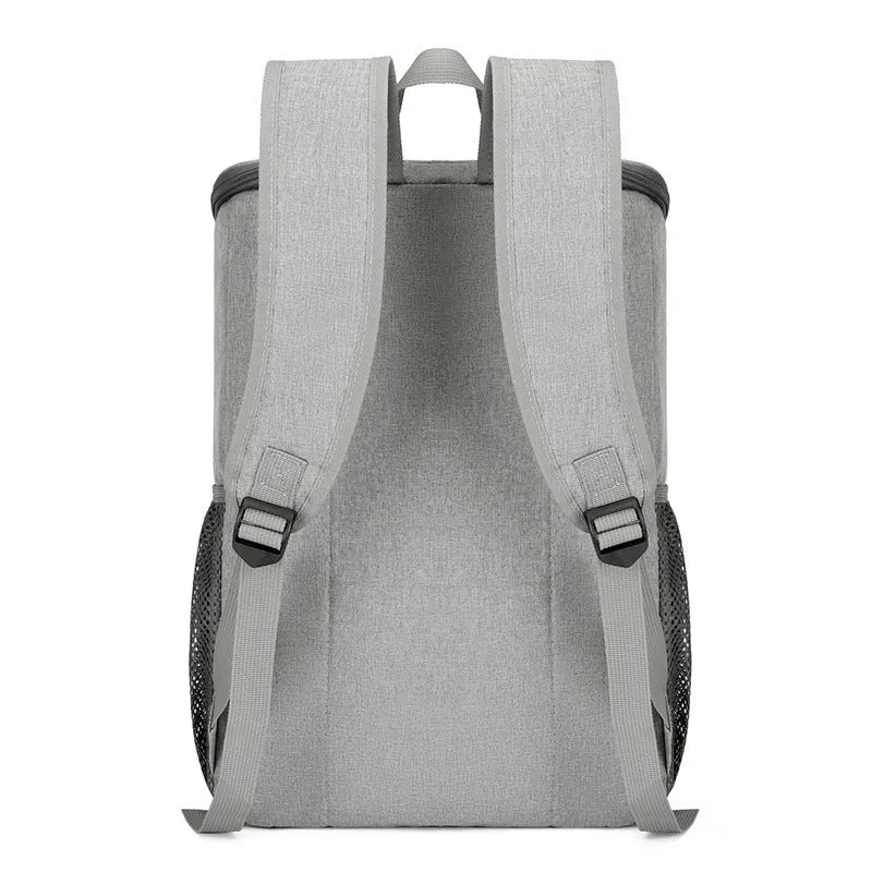 Large capacity outdoor thermal picnic backpack in Oxford cloth with curved shoulder straps and dry wet separation