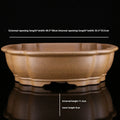 Large handmade purple sand tea cultivation basin in hexagonal or begonia styles