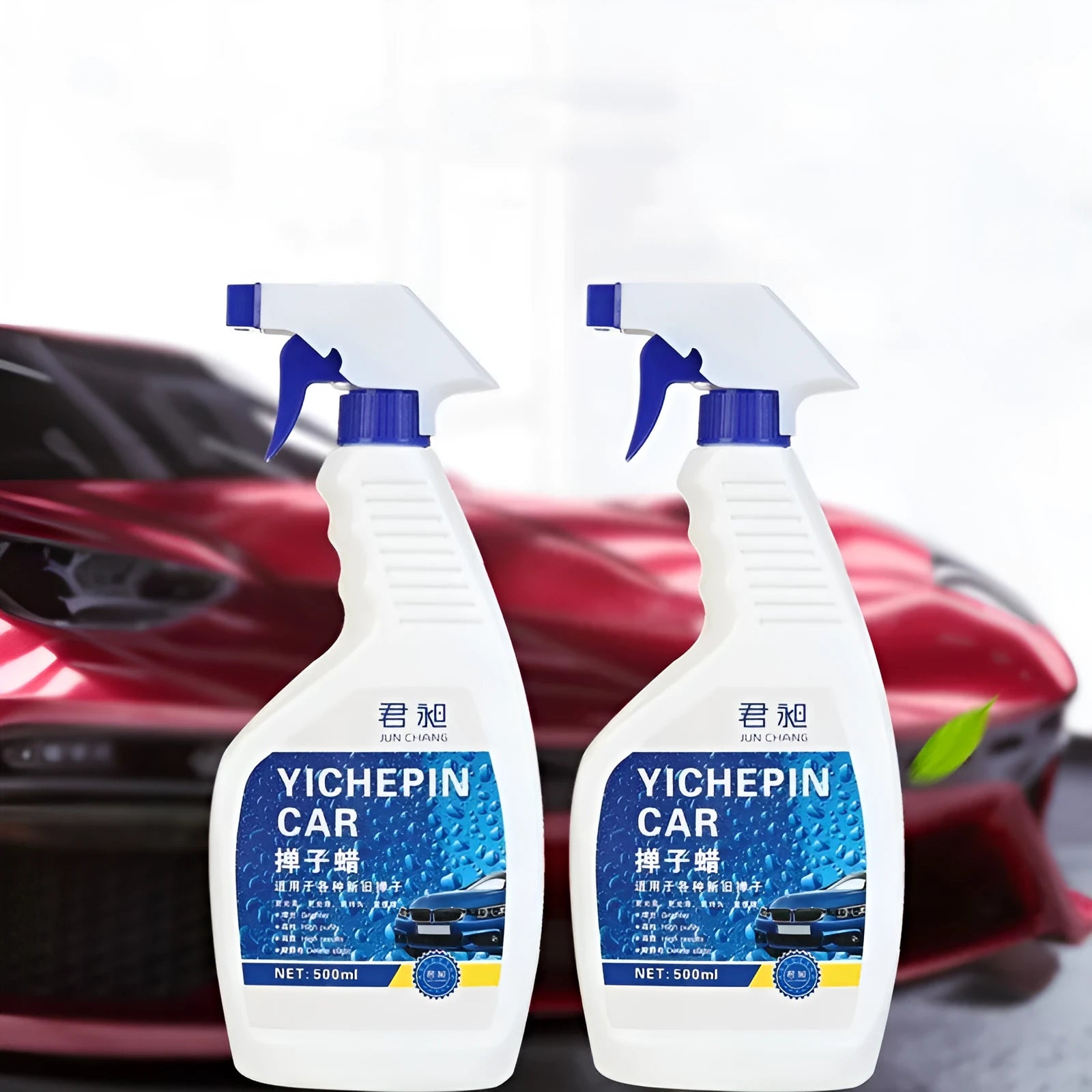 500ml car dust wax sprayer bottle with powdered spray wax for paint maintenance