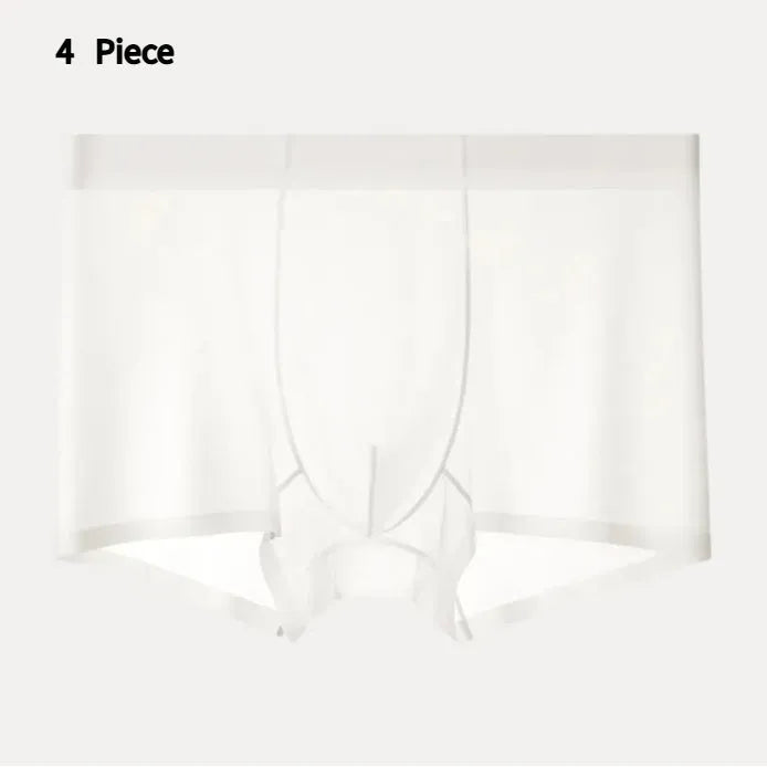 Men's Ice Silk boxer briefs in solid colours showing seamless, ultra-thin design