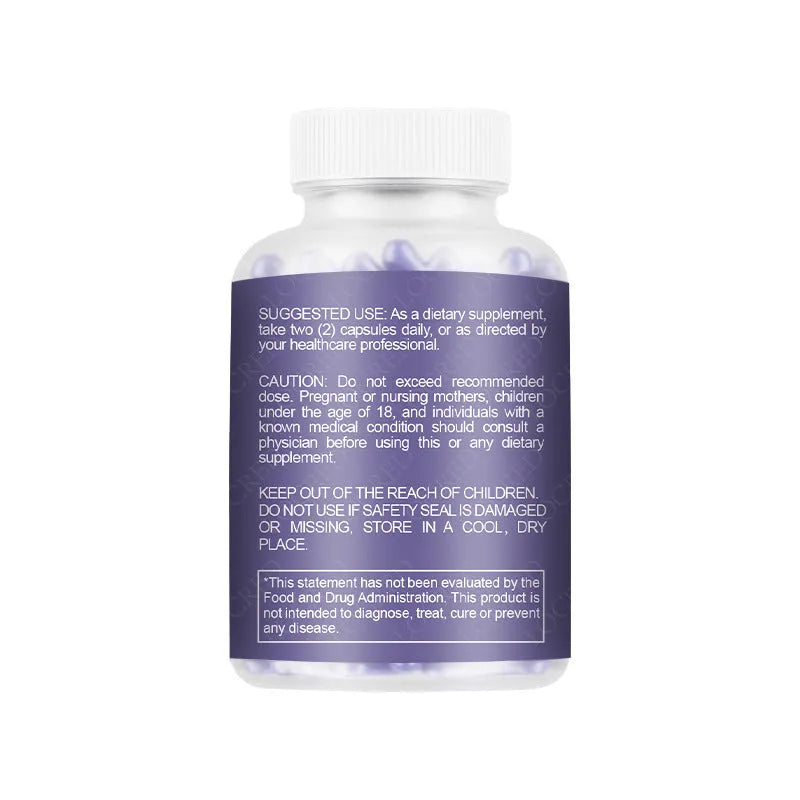 Bottle of 60 vaginal capsule dietary supplements for adult women