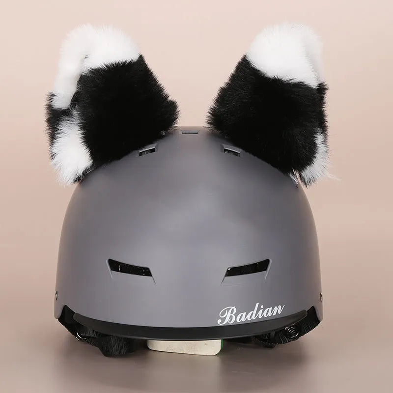 Plush fabric cartoon character helmet cover for cosplay in size M with multiple style options