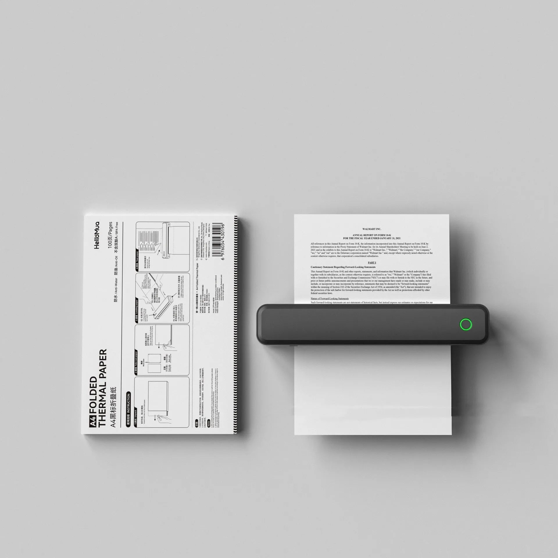 Black and white Bluetooth thermal printer for mobile phone drawing applications