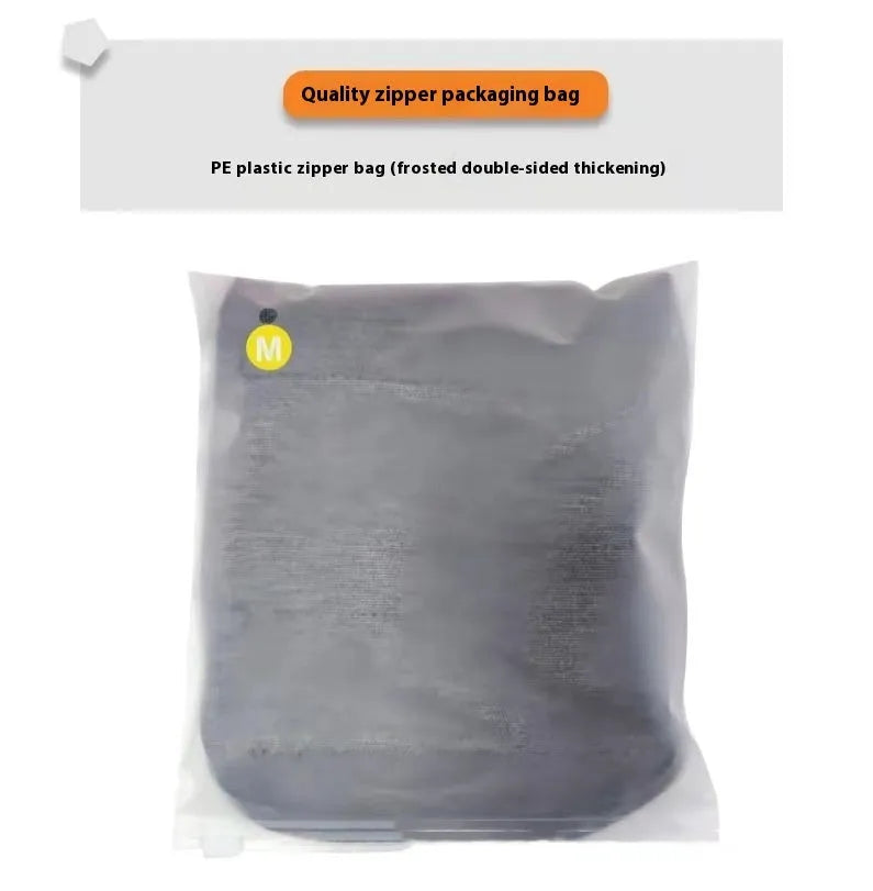 Heathered grey dog anxiety vest or thundershirt shown on a model, made from soft brocade cotton fabric.