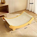 Sisal cat scratch board with natural fibre scratching surface in pastoral style design