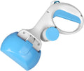 ABS plastic pet pooper scooper with built-in trash bag holder in four colour options