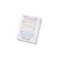 Cartoon sticky note notepad with heartbeat delivery theme in one of six decorative styles