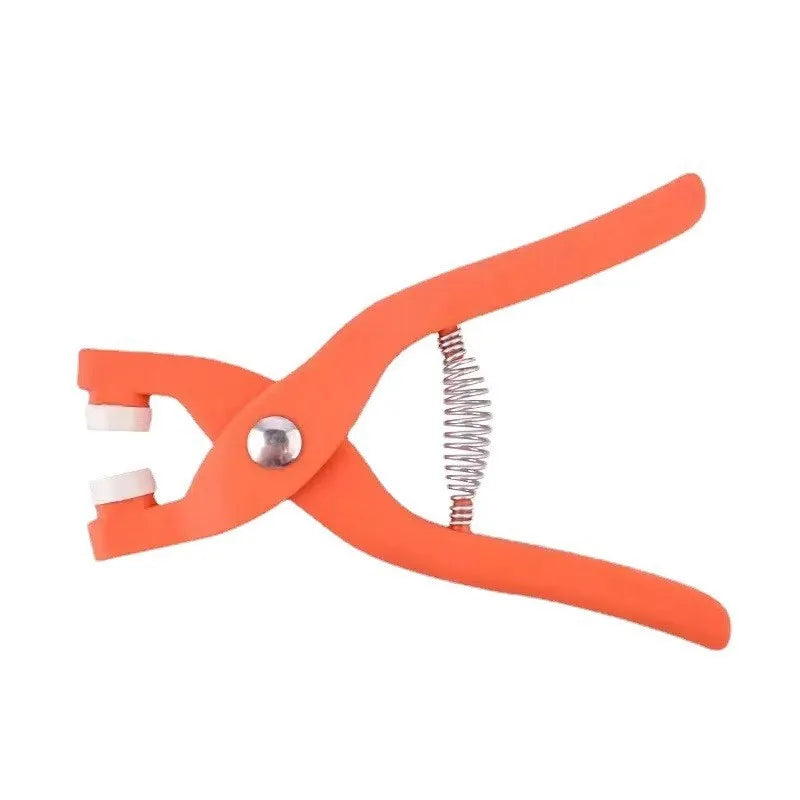 Stainless steel five claw clothing button with pliers tool for no-sew garment repair