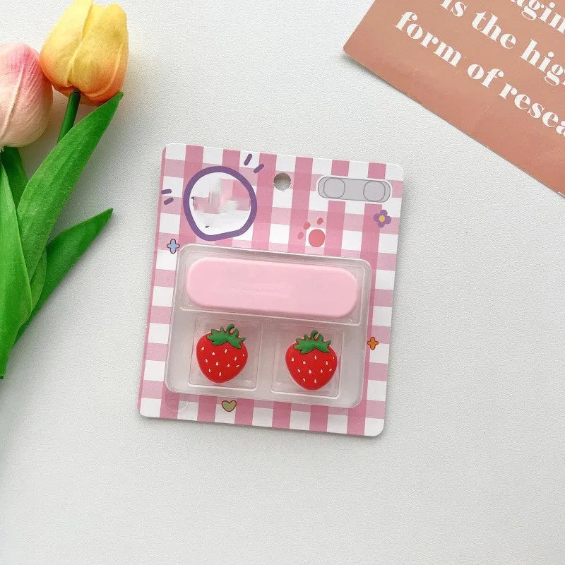 Cartoon-style plastic magnetic data cable fixer for desktop organisation.