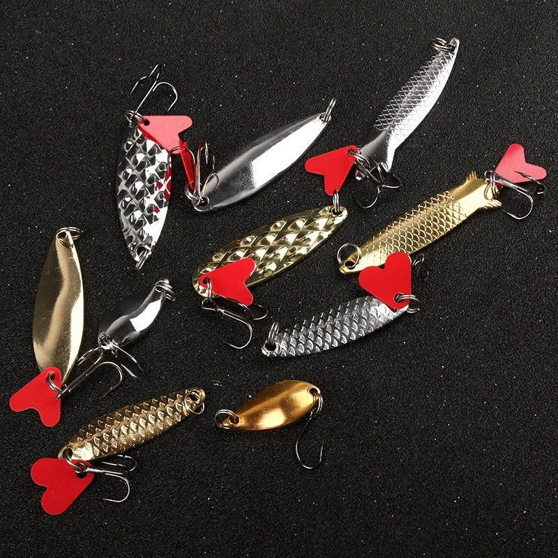 Gold and silver metal fishing lure sequins for custom bait decoration and lure making