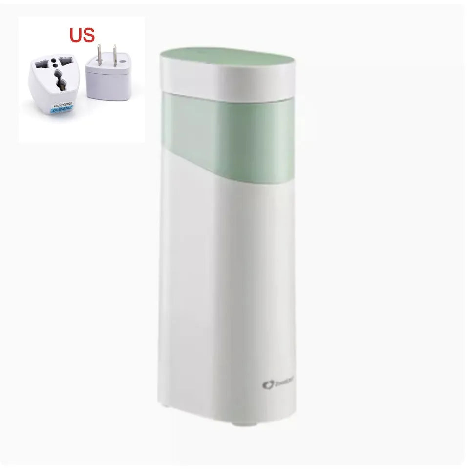 Compact instant water dispenser with nano heating film technology in black or green colour options