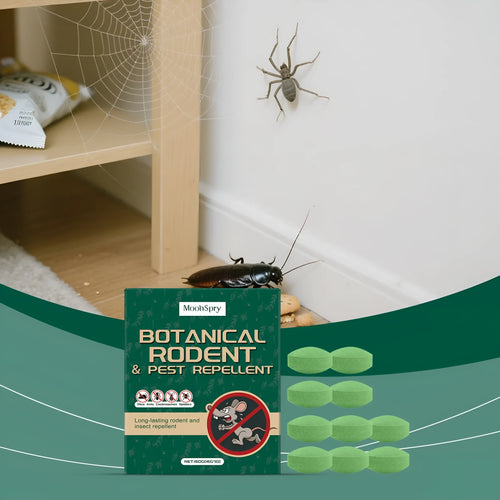 Warehouse animal repellent pills pack with 10 deterrents and 3 mesh bags for pest control