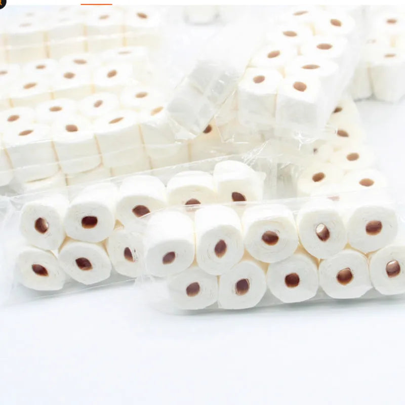 Miniature simulated toilet paper roll model for dollhouse bathroom accessories
