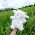 Cartoon lamb plush tissue box for car and home with removable lid
