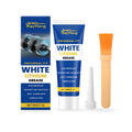 White lithium grease tube with brush applicator for automotive lubrication