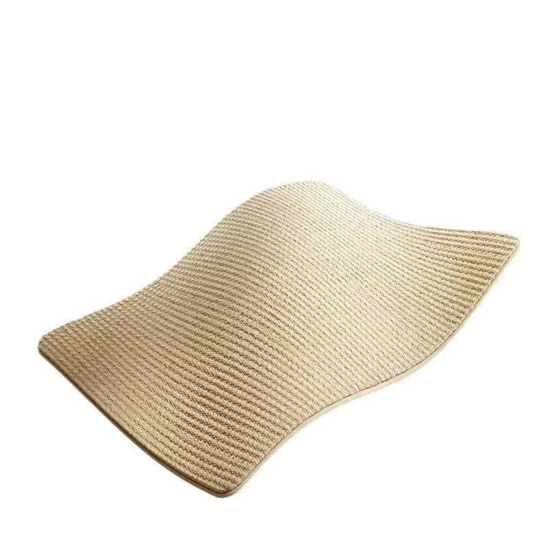 Sisal cat scratch board with natural fibre scratching surface in pastoral style design