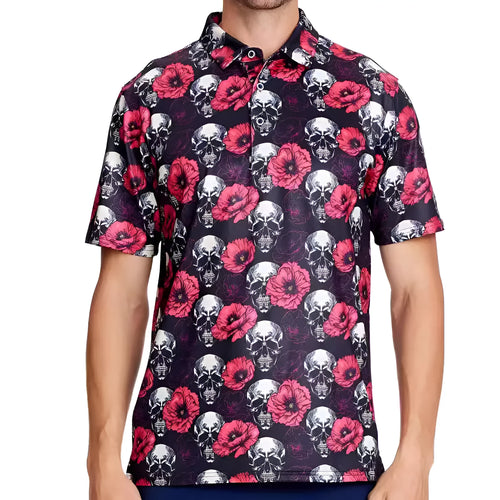 Men's 3D printed short sleeve T-shirt with retro styling and zipper decorations in multiple colour options