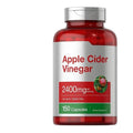 Bottle of 150 apple vinegar capsules for dietary supplement use
