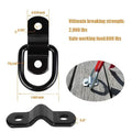 Galvanised carbon steel floor hook with pull ring for truck bed cargo securing
