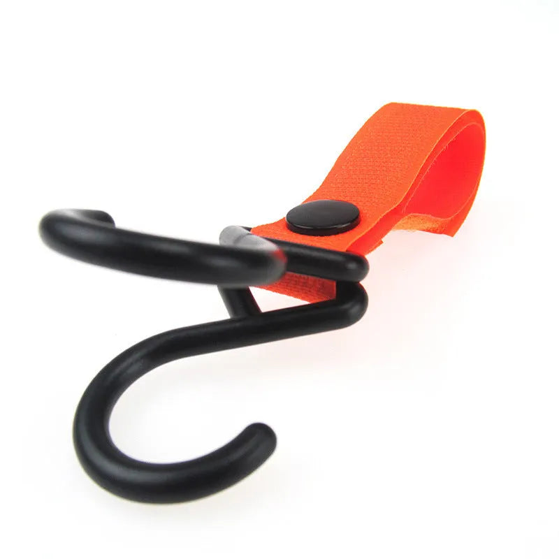 Nylon luggage Velcro hook in one of 18 available colours, shown in its clear independent OPP packaging.