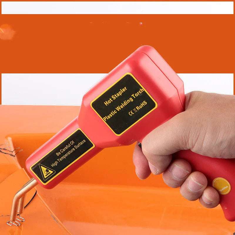 Professional plastic welding gun for car bumper repairs with LED light and 1.7m power cord