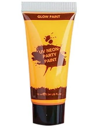 Hose neon gouache face paint tubes in 25ml size showing red, yellow, green, purple, orange, and pink colours