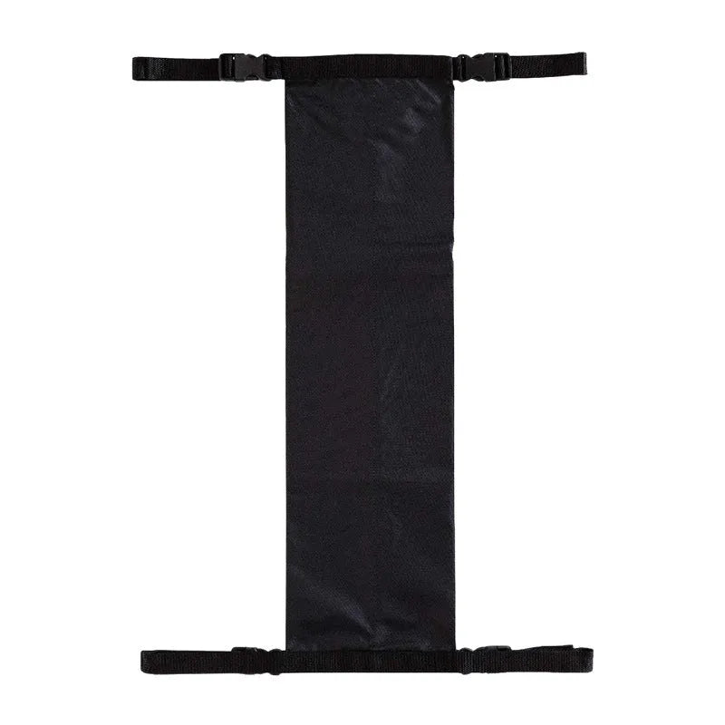 Black cylindrical wheelchair pannier bag for oxygen cylinder transport with Nordic design