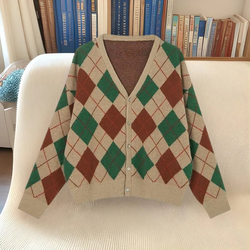 Acrylic knit casual cardigan coat in macaron colours: pink, green, black, dark khaki, light khaki.