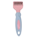 Stainless steel pet grooming comb with knot knife and brush pins for dogs and cats