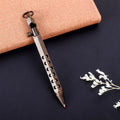 Retro brass hexagonal bolt pen with 6-angle machine signature design and 0.5mm writing tip