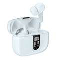Jerry X08 wireless in-ear headset with digital display and USB charging case