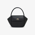 Leather wing-shaped tote cross-body bag in cow leather with single shoulder strap