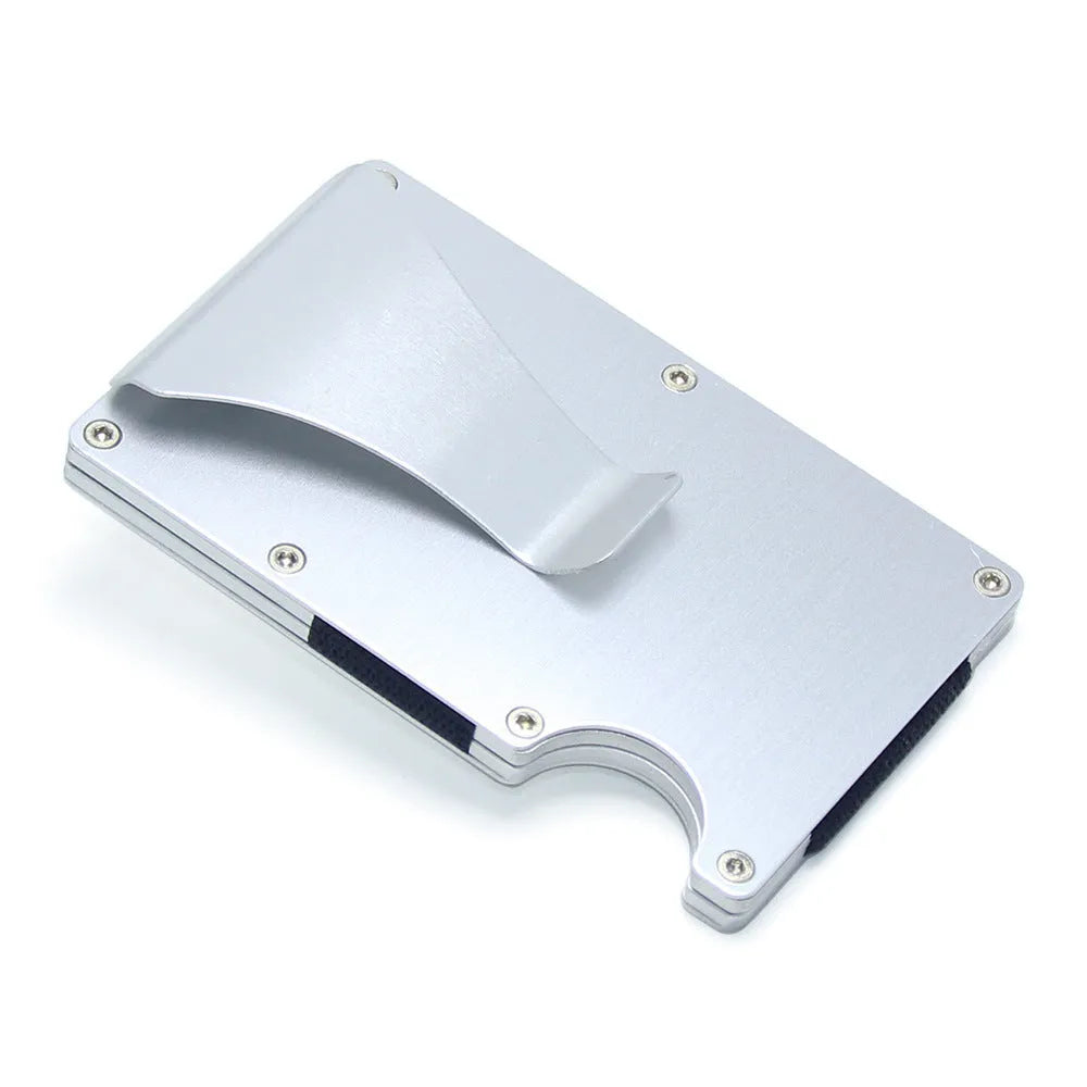 Carbon fibre card holder wallet with geometric design in multiple finish options