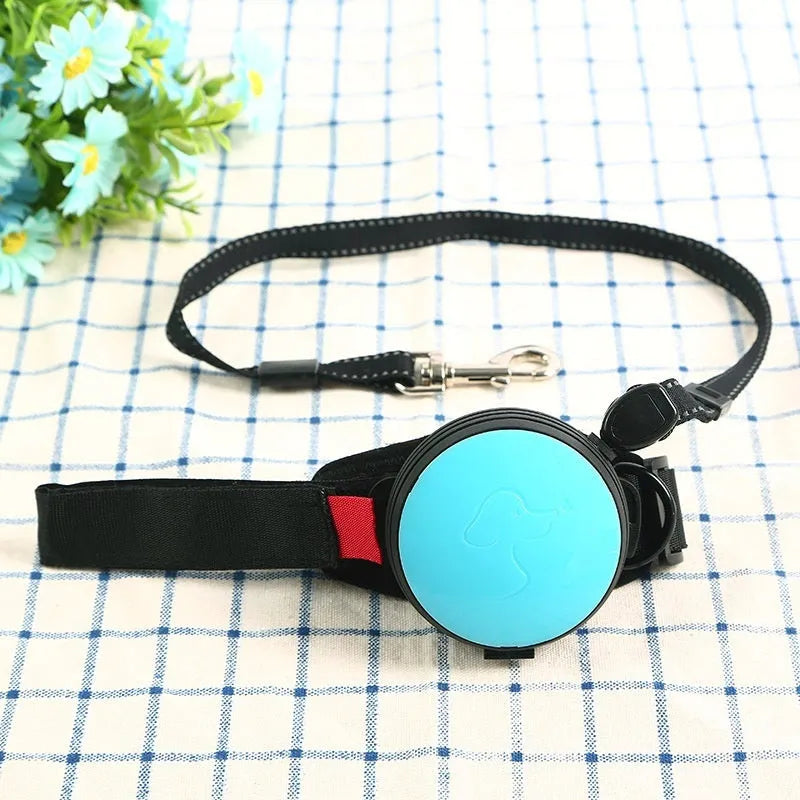 Pet Holding Hands automatic retractable dog leash extended to 3 metres with colourful nylon cord.